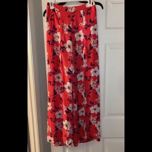 Floral flowy pants